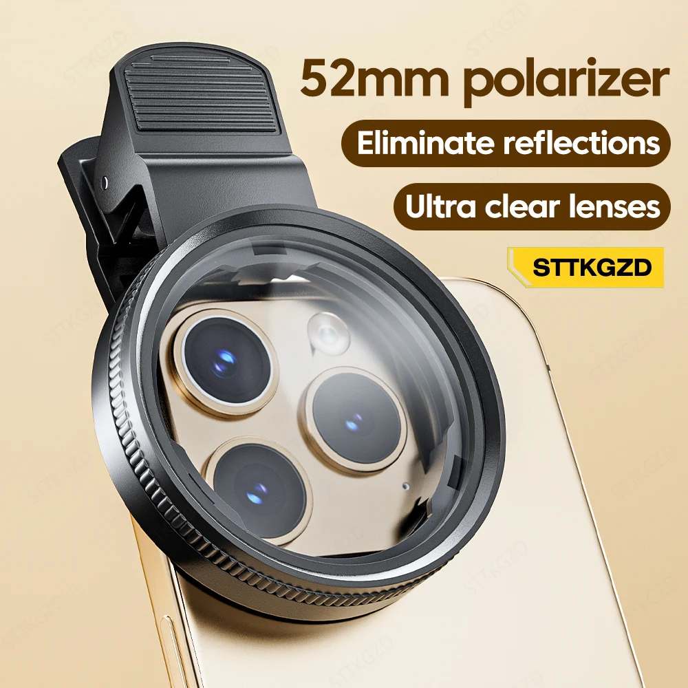 Lens Camera Clip - 새로운 52mm CPL 휴대폰 렌즈 필터