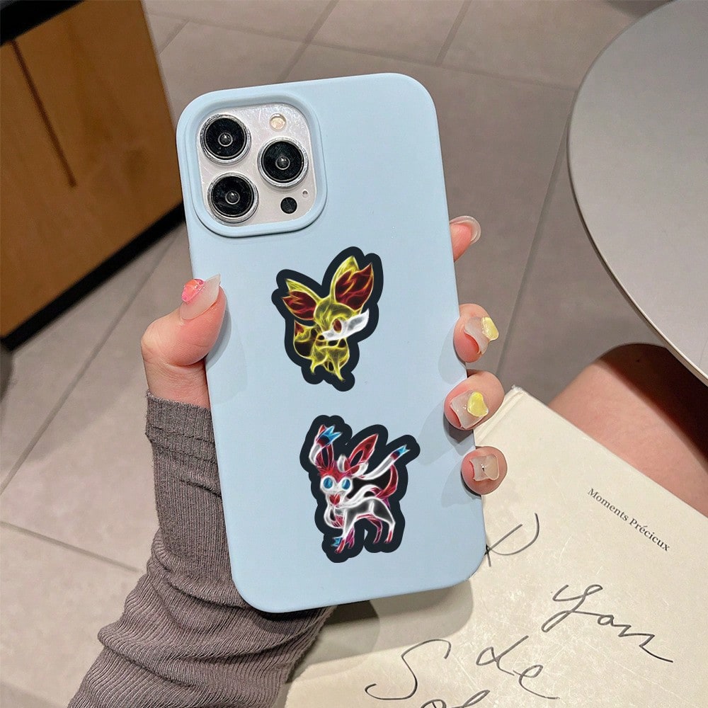 60/100개 네온 라이트 애니메이션 포켓몬 스티커 세 - Phone Accessories Aesthetic 리뷰 및 가격