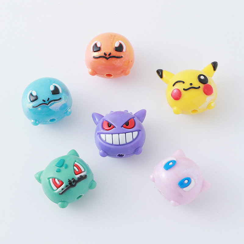 12pcs 포켓몬 비드 DIY 휴대 전화 스트랩 키 체 - Phone Accessories Doll 리뷰 및 가격