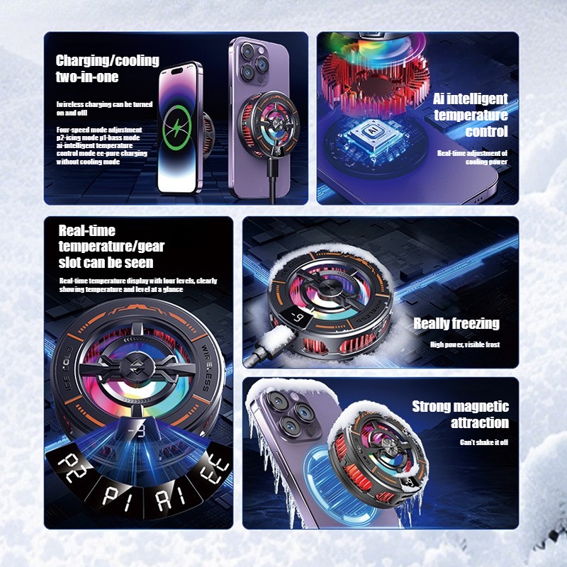 K28 자기 반도체 휴대폰 쿨러(무선 고속 충전기 포함 - Phone Accessories For Android 리뷰 및 가격