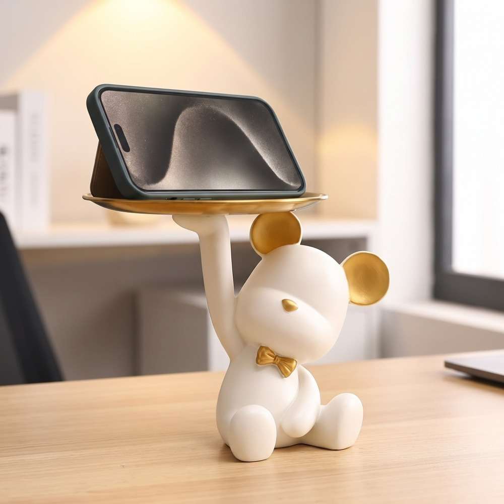 미적 감각의 곰 자동차 키 트레이, 폭력적인 곰 모양  - Phone Accessories For Your Car 리뷰 및 가격