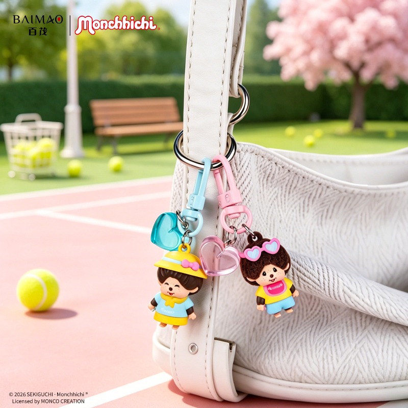 귀여운 정품 멍치치 귀여운 코 커플 키체인 펜던트 만화 - Phone Accessories Doll 리뷰 및 가격