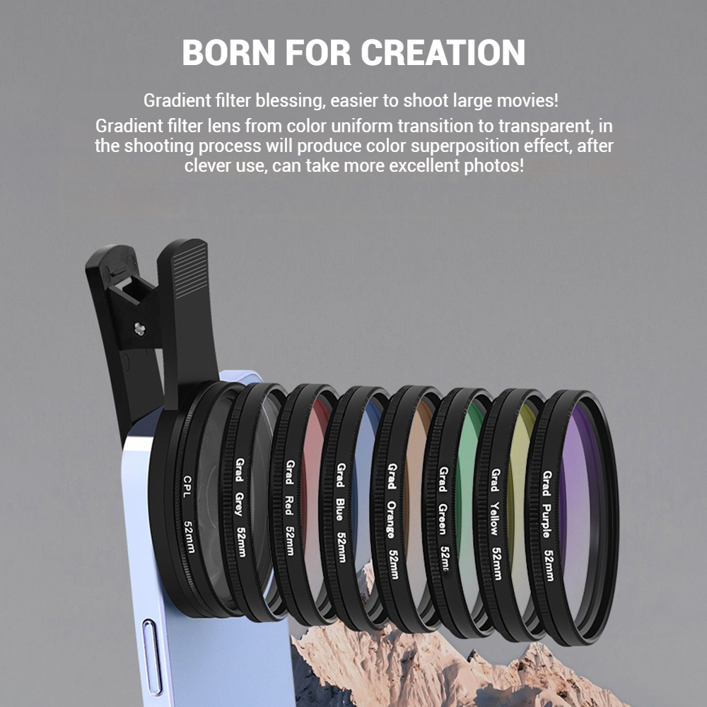 52MM 휴대폰 렌즈 범용 편광판 카메라(클립 카메라  - Phone Accessories For Android 리뷰 및 가격