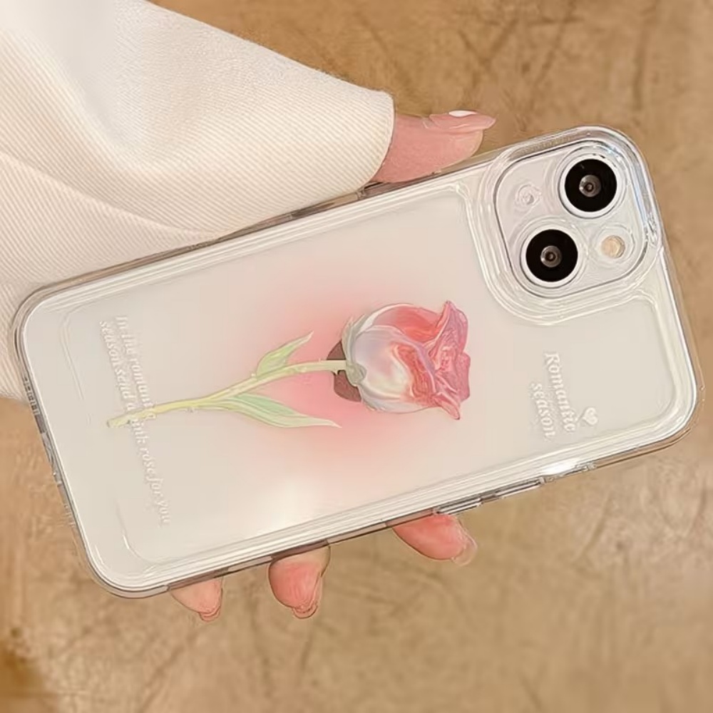 미적 감각의 수채화 장미 투명 폰 케이스 (아이폰 18 - Phone Accessories Aesthetic 리뷰 및 가격