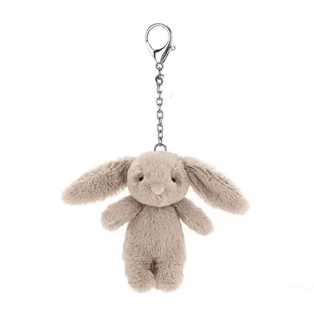 봉제 인형 귀여운 만화 토끼 열쇠고리 사랑스러운 폼폼  - Phone Accessories For Your Car 리뷰 및 가격