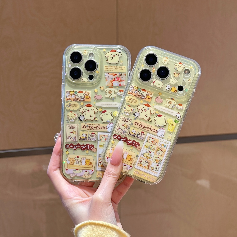 귀여운 노란색 별 반짝이 푸딩 강아지 아이폰 17 16 - Yellow Phone Accessories 리뷰 및 가격