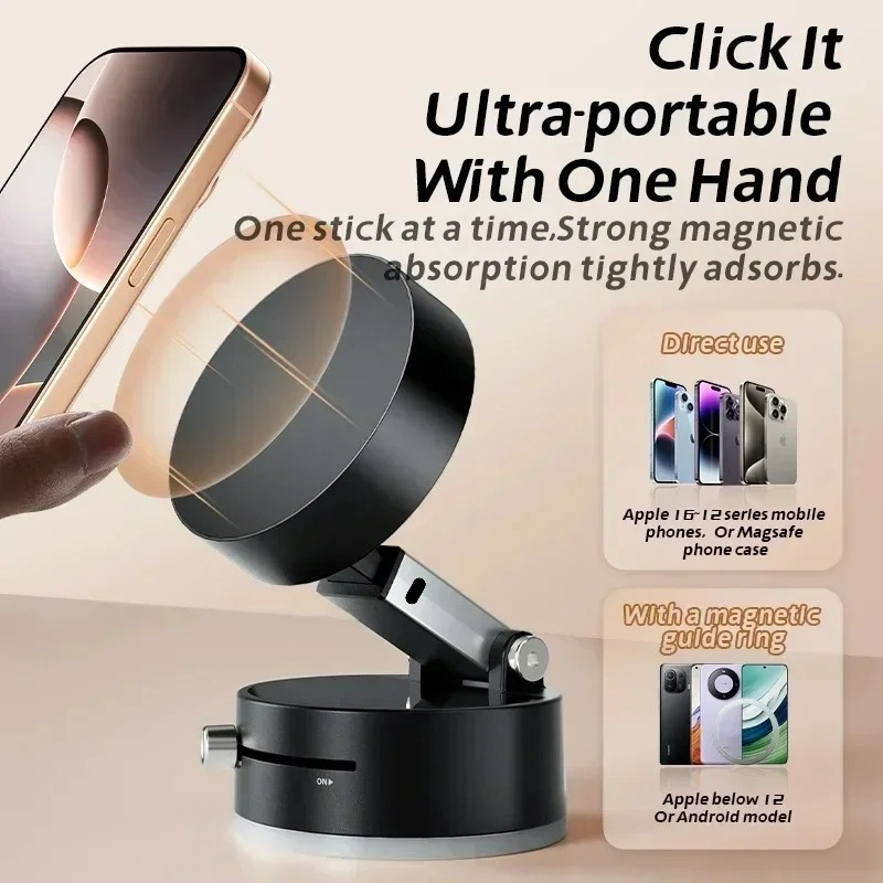 고성능 자기 진공 홀더 접이식 범용 전화 스탠드 자동차 - Phone Accessories Stand 리뷰 및 가격