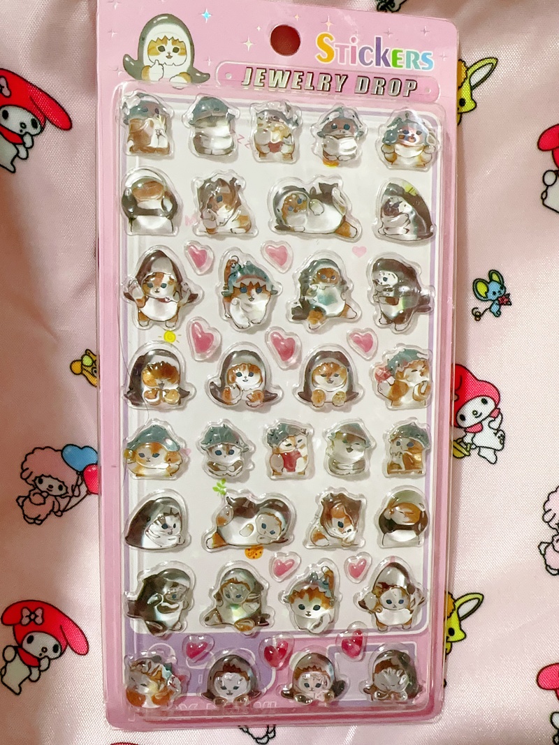 새로운 핫 3D 모푸샌드 솔리드 크리스탈 릴리프 스티커 - Phone Accessories Aesthetic 리뷰 및 가격