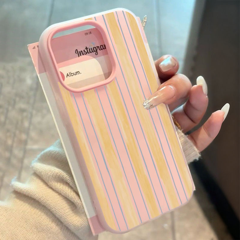 스타일리시한 노란색 줄무늬 아이폰 케이스 (아이폰 17 - Yellow Phone Accessories 리뷰 및 가격