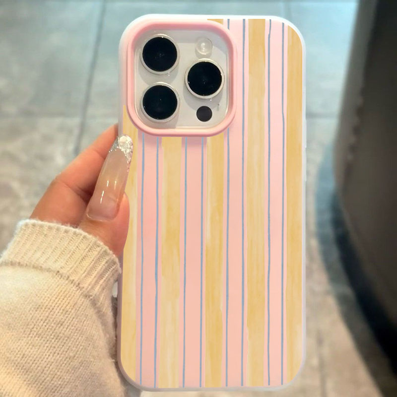 스타일리시한 노란색 줄무늬 아이폰 케이스 (아이폰 17 - Yellow Phone Accessories 리뷰 및 가격