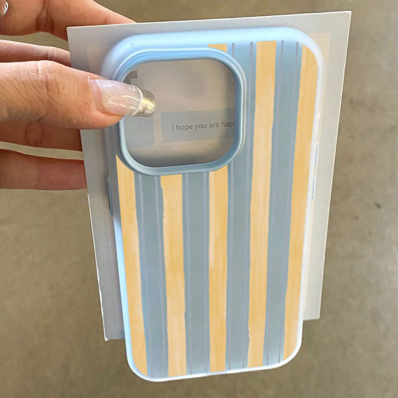 스타일리시한 노란색 줄무늬 아이폰 케이스 (아이폰 17 - Yellow Phone Accessories 리뷰 및 가격
