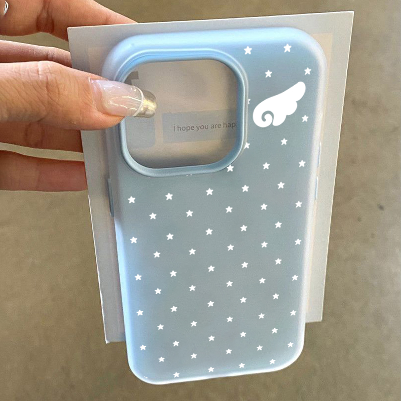 귀여운 한국 미학 스타 엔젤 날개 2IN1 폰 케이스  - Phone Accessories Aesthetic 리뷰 및 가격