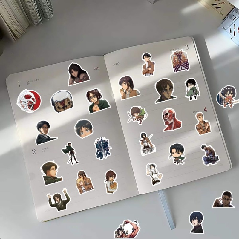 60Pcs 진격의 거인 애니메이션 스티커 귀여운 미적  - Phone Accessories Aesthetic 리뷰 및 가격