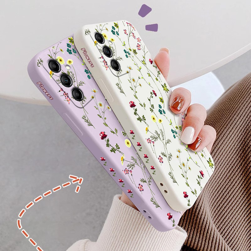 14 노란 해바라기 실리콘 전화 케이스 삼성 A14 A - Yellow Phone Accessories 리뷰 및 가격
