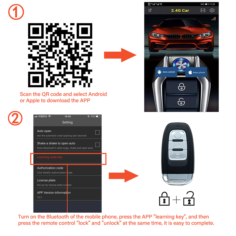 키르빈 자동차 알람, 오토스타트 푸시 자동 시동/정지, - Phone Accessories For Your Car 리뷰 및 가격