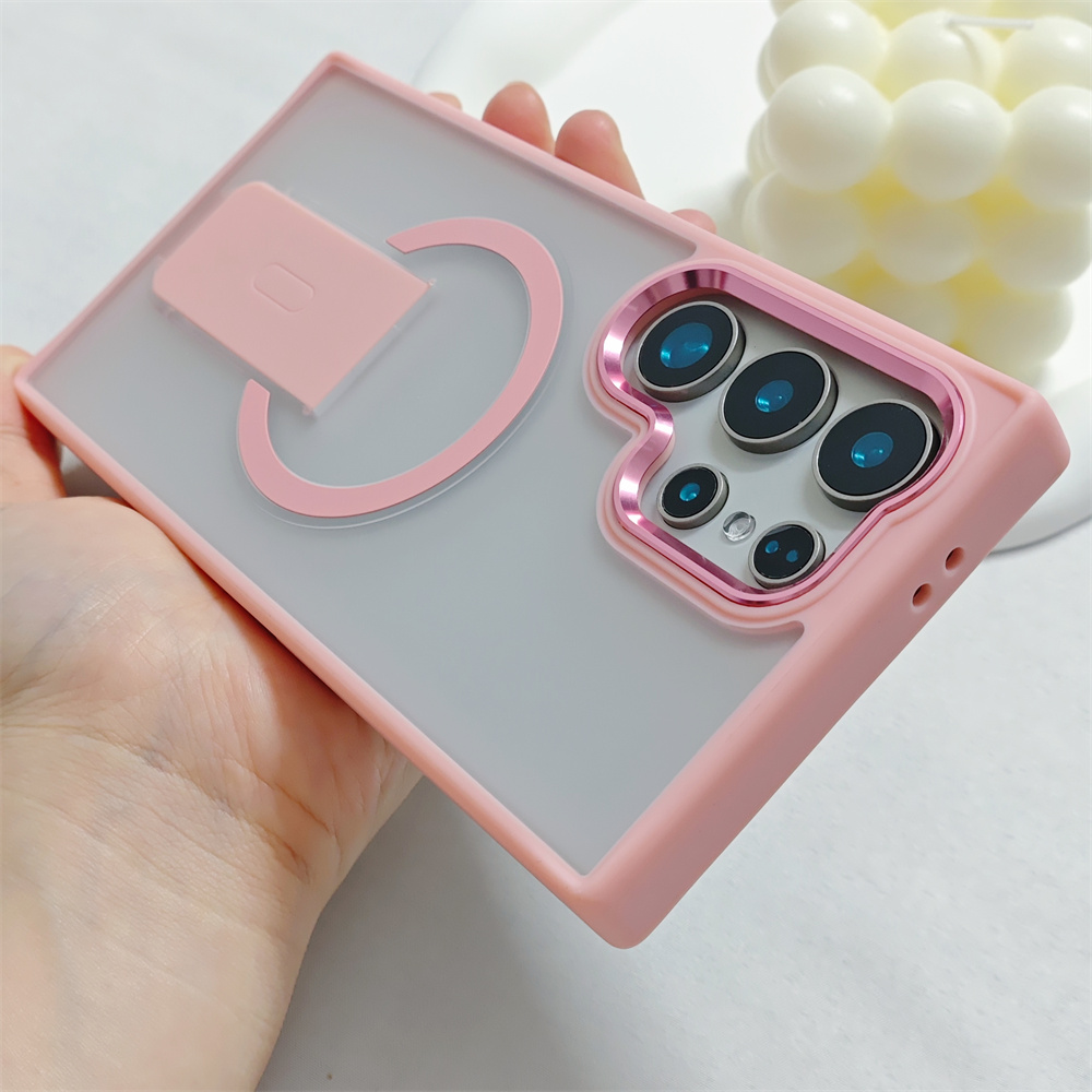 럭셔리 매트 마그세이프 폴딩 마그네틱 스탠드 폰 케이스 - Phone Accessories Stand 리뷰 및 가격