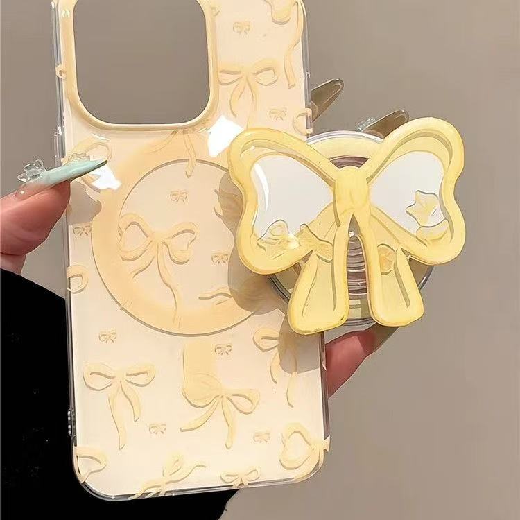 노란색 나비넥타이 캐릭터 마그세이프 폰 마그네틱 그립톡 - Yellow Phone Accessories 리뷰 및 가격