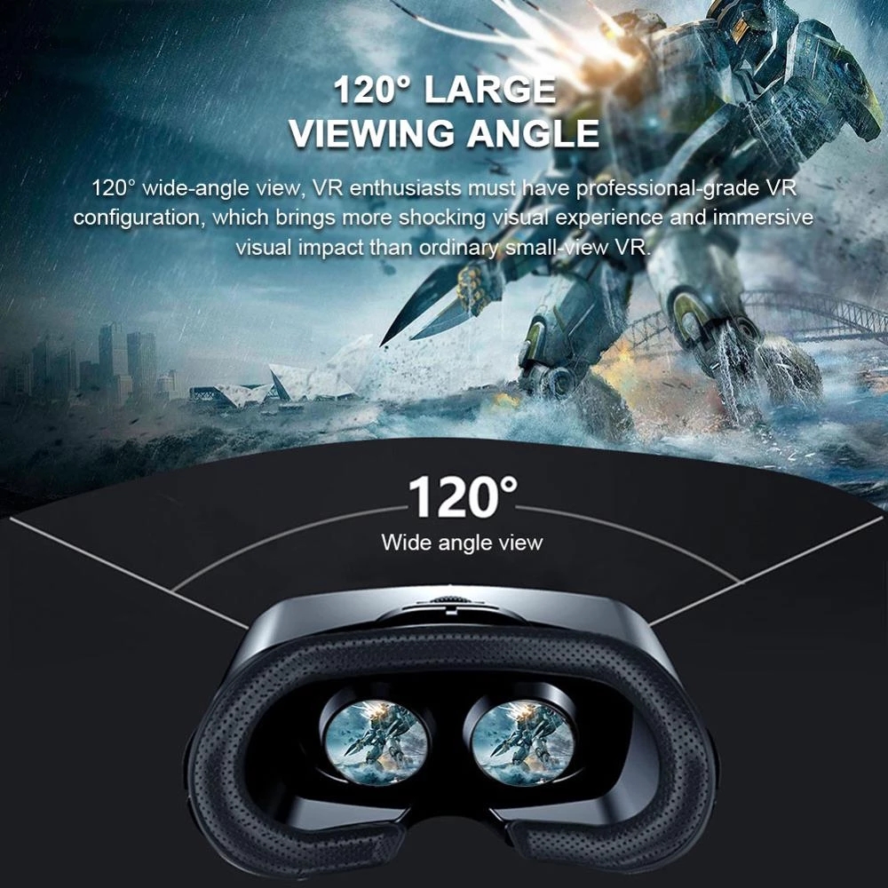 VRG 프로 가상 현실 VR 안경 헤드셋 장치 비아르  - Phone Accessories For Android 리뷰 및 가격