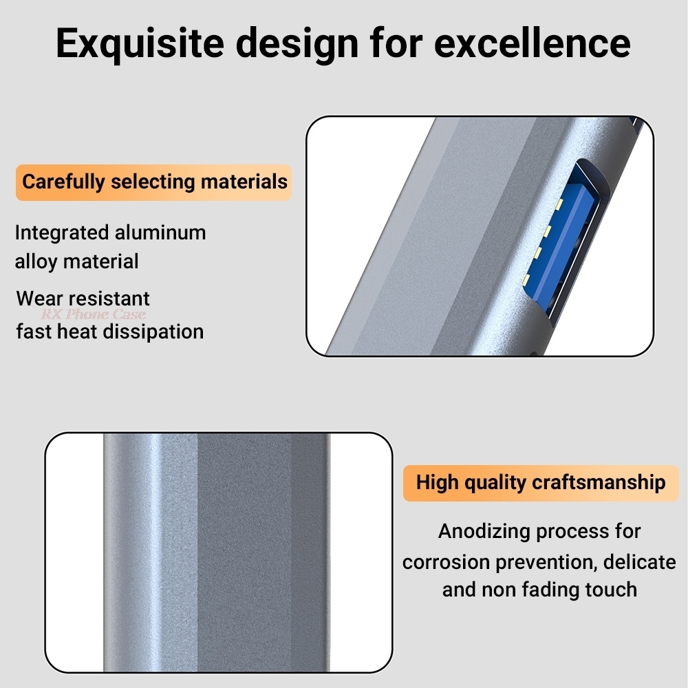 4 in 1 USB 3.0 허브 어댑터 유형 C OTG - Phone Accessories Distributor 리뷰 및 가격
