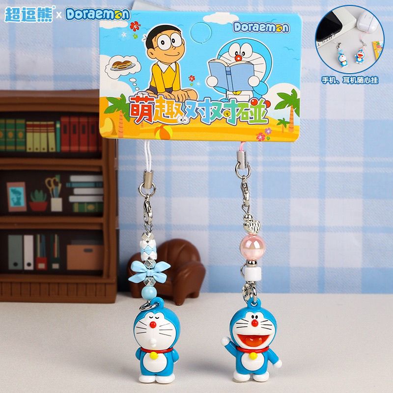 도라에몽 인형 키체인 창의적인 고양이 펜던트 폰줄 배낭 - Phone Accessories Doll 리뷰 및 가격