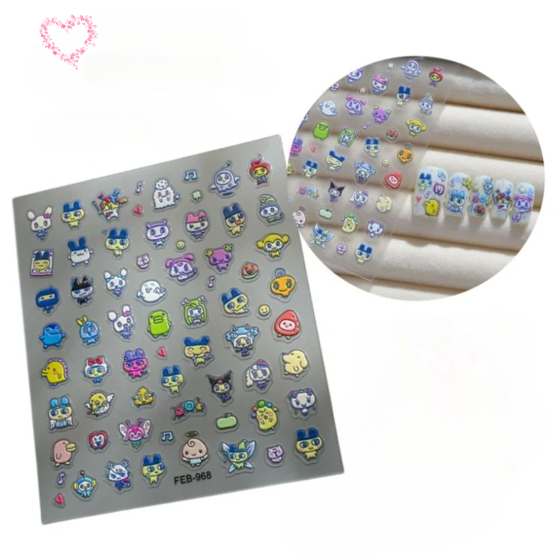 새로운 전자 애완동물 마마치 쿠키파치 3D 릴리프 네일 - Phone Accessories Doll 리뷰 및 가격
