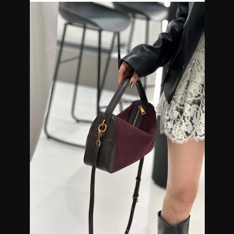 여성용 정품 스웨이드 소 가죽 숄더 백 레트로 대용량  - Phone Accessories Brand 리뷰 및 가격