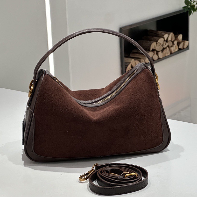 여성용 정품 스웨이드 소 가죽 숄더 백 레트로 대용량  - Phone Accessories Brand 리뷰 및 가격