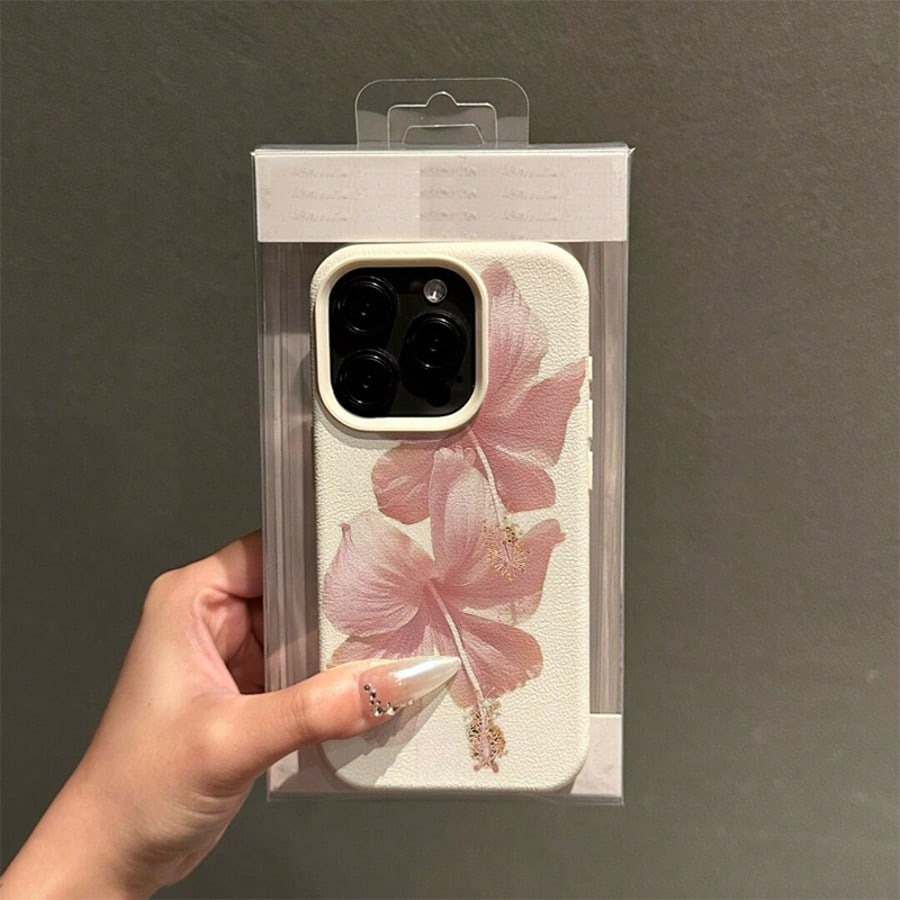 핑크 히비스커스 우아한 고급스러운 디자인 폰 케이스 ( - Phone Accessories Aesthetic 리뷰 및 가격